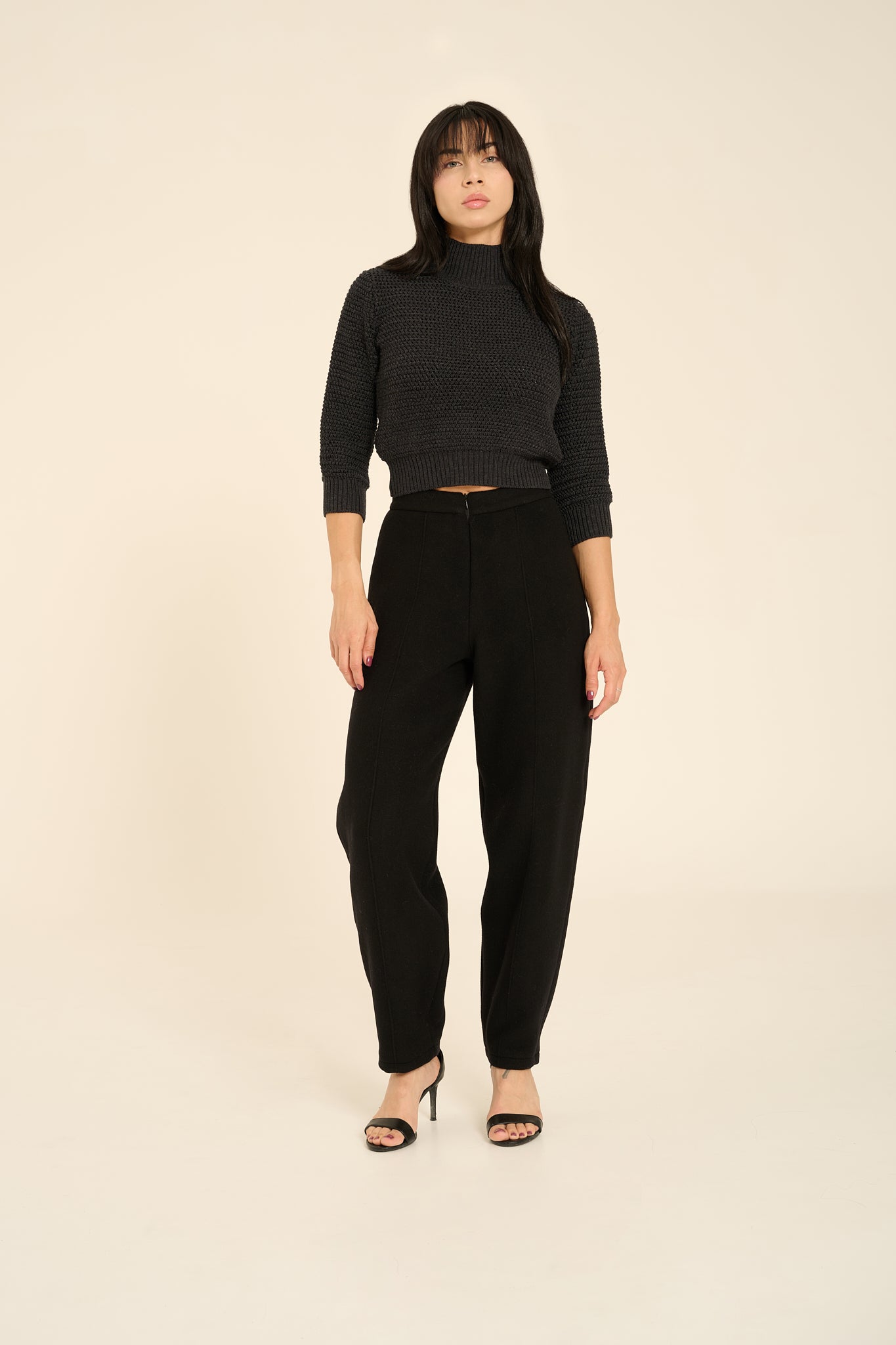 Pantalone in lana mohair