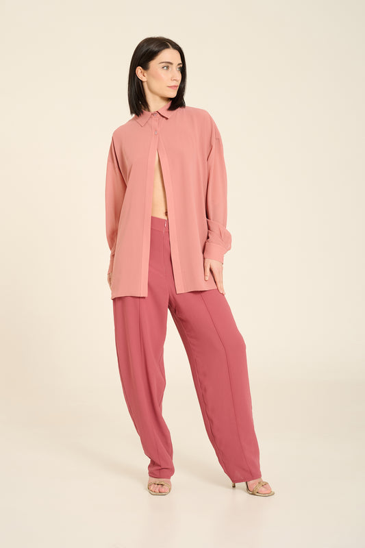 Pantalone over in georgette